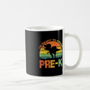 Caneca De Café Estou pronto para esmagar o Dinossauro Pré K T Rex