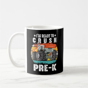 Caneca De Café Estou pronto para esmagar o pré-k Monster Truck de