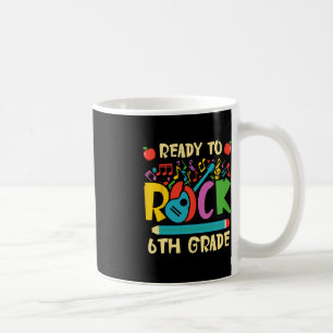 Caneca De Café Estou pronto para retornar à escola a guitarra do 