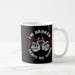 Caneca De Café Estou quebrado, me deixe sozinho (verso) Arte Gráf