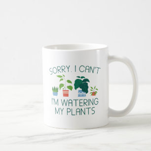 Caneca De Café Estou regando minhas plantas
