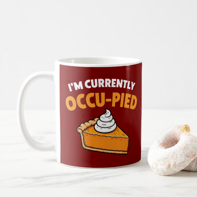 Caneca De Café Estou sendo pitada por Occu (Com Donut)