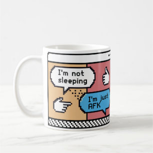 Caneca De Café Estou só a falar   Engraçado Gamer Pixel Art