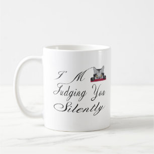 Caneca De Café Estou te julgando silenciosamente