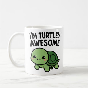 Caneca De Café Estou Turtlemente Incrível Desenho de Tartaruga En