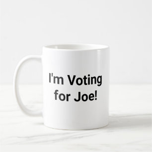 Caneca De Café Estou votando em Joe!