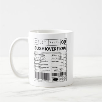 Caneca De Café Estouro do CDsushi