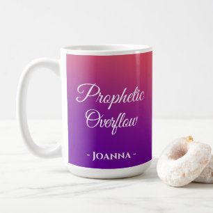 Caneca De Café Estouro Profeto - Púrpura Personalizada e Red Mug