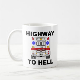 Caneca De Café Estrada à ambulância do inferno - copo