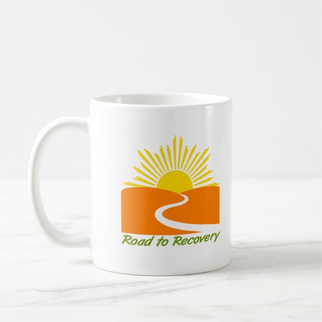 Caneca De Café Estrada à engrenagem da recuperação (Esquerda)