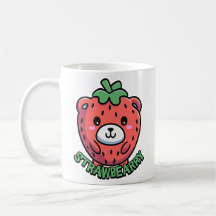 Caneca De Café Estrada! Cartoon de Carneiro de Morango Bonito