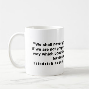 Caneca De Café Estrada de Friedrich Hayek às citações do poder