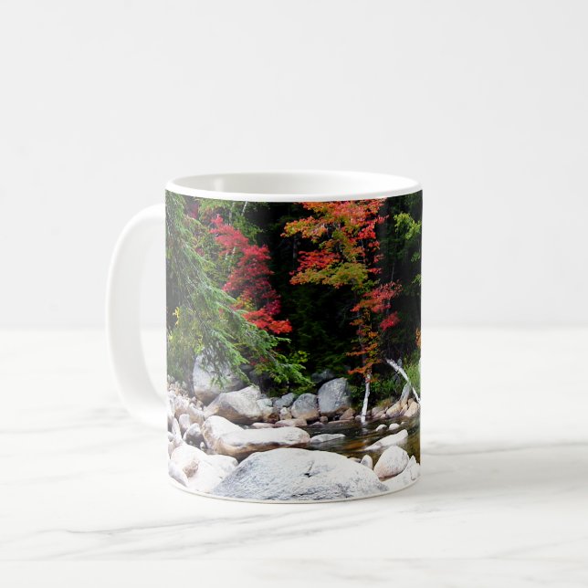Caneca De Café Estrada de Kancamagus no outono (Frente Esquerda)