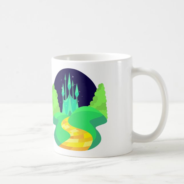 Caneca De Café estrada de tijolos amarela (Direita)