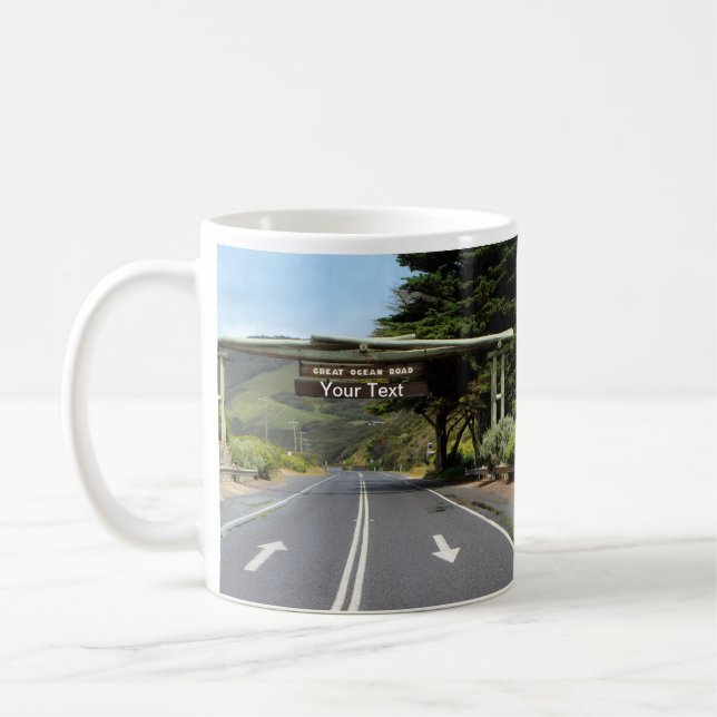 Caneca De Café Estrada do Oceano Excelente Personalizável da Aust (Esquerda)