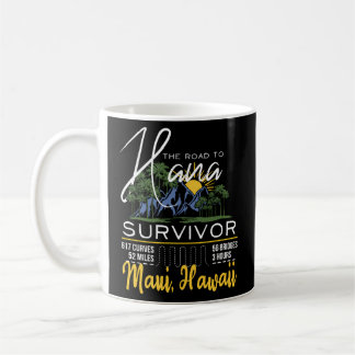 Caneca De Café Estrada Para Hana Sobrevivente Curvy Palm Maui Haw