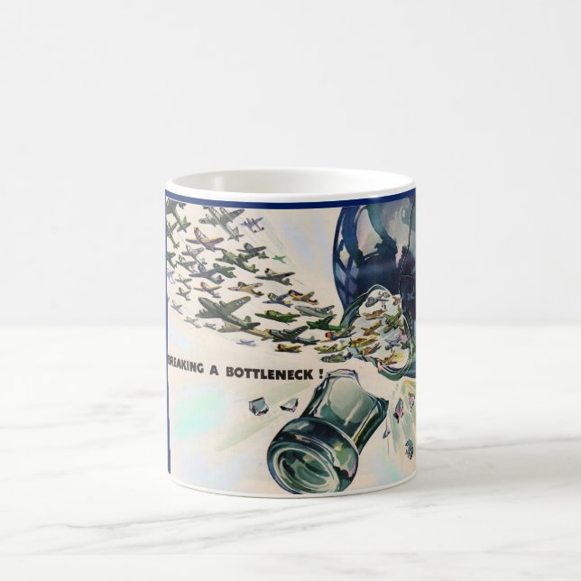 Caneca De Café estrangulamento da aviação militar na Segunda Guer (Centro)