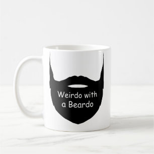 Caneca De Café Estranho com uma Beardo Mug, Engraçada Mug, Beard 