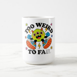 Caneca De Café  Estranho Mas Icônico – Arte de Desenho Surrealist