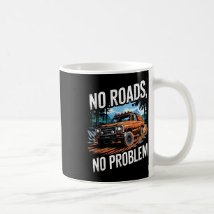 Caneca De Café Estranho Sunset 4x4 Carro Fora Da Estrada Onda Car