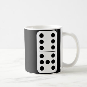 Caneca De Café Estratégia de Jogo de Dominó Engraçado Número Seis
