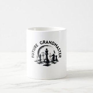 Caneca De Café Estratégia de Xadrez Rei Clássico Design de Xadrez