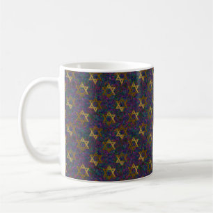 Caneca De Café Estrela De David Pattern Mug