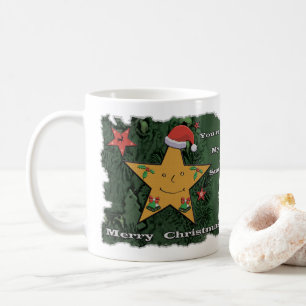 Caneca De Café Estrela de pão de Natal feliz