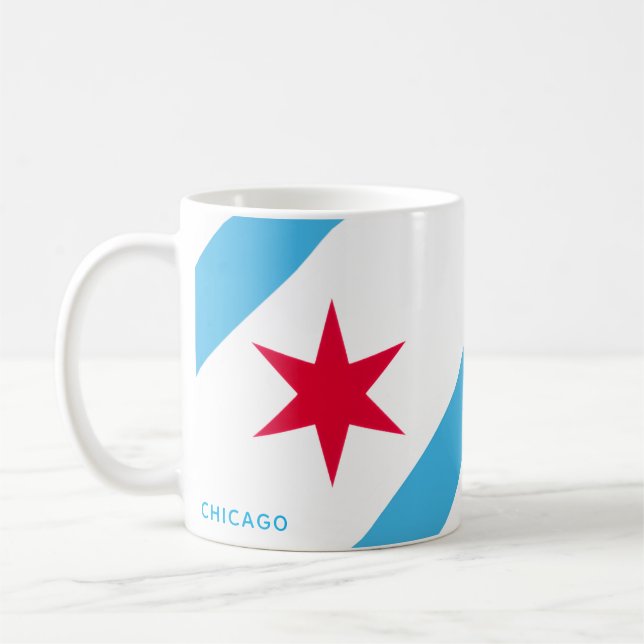 Caneca De Café Estrela de Seis Pontas de Chicago (Esquerda)