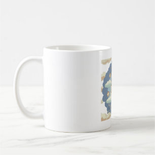 Caneca De Café Estrela do Futuro - Pegadas do Bebê Dreamy