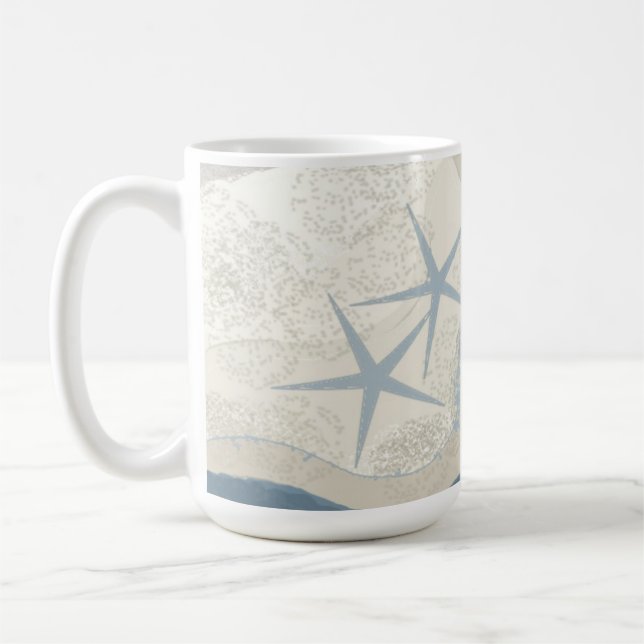 Caneca De Café Estrela-do-mar e Oceano (Esquerda)