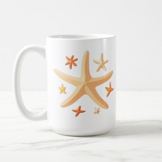 Caneca De Café Estrela-do-mar e os Pequenos (Esquerda)