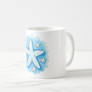 Caneca De Café Estrela-do-mar em Azul