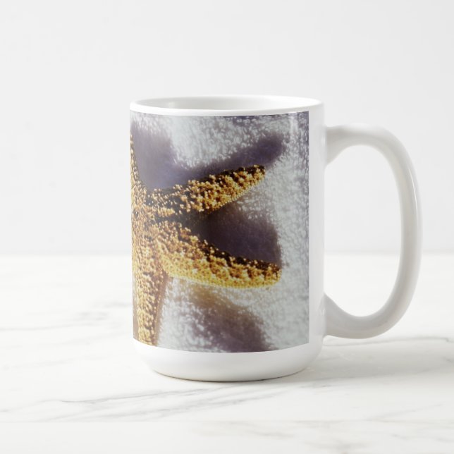 Caneca De Café Estrela do mar em uma toalha (Direita)