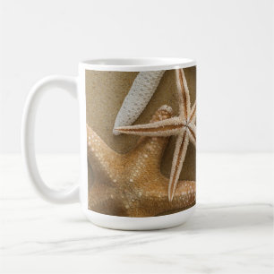Caneca De Café Estrela do mar na areia