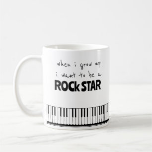 Caneca de Café Estrela do Rock Quando Eu Crescer