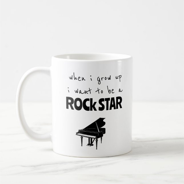 Caneca de Café Estrela do Rock Quando Eu Crescer (Esquerda)