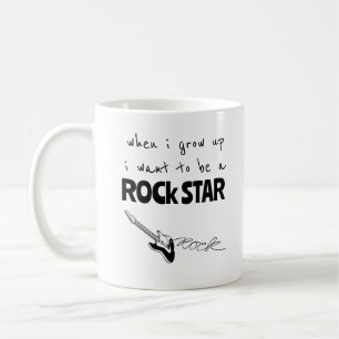 Caneca de Café Estrela do Rock Quando Eu Crescer