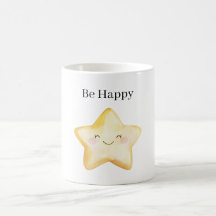 Caneca De Café Estrela Feliz
