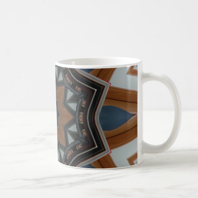 Caneca De Café Estrela marrom caleidoscópio (Direita)