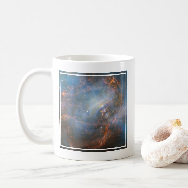 Caneca De Café Estrela Neutrônica Central Na Nebulosa Do Carangue (Com Donut)