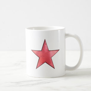 Caneca De Café estrela vermelha
