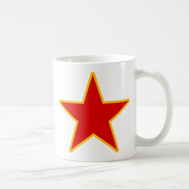 Caneca De Café Estrela vermelha comunista (Direita)