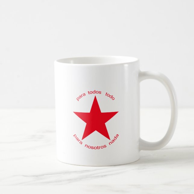 Caneca De Café Estrela vermelha Zapatista (Direita)