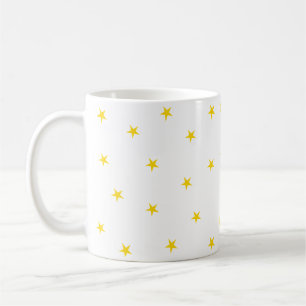 Caneca De Café Estrelas amarelas