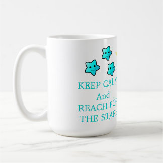 Caneca De Café Estrelas Azuis com Dito