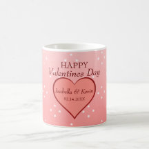 Estrelas Brancas do Coração Rosa Salmão