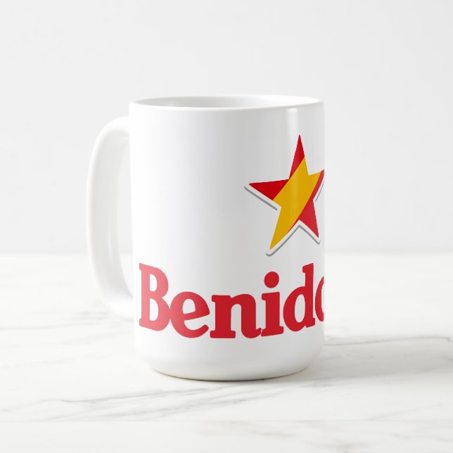 Caneca De Café Estrelas da Espanha – Benidorm (Frente Esquerda)