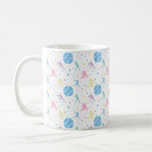 Caneca De Café Estrelas de Jogadores de Softball Girls