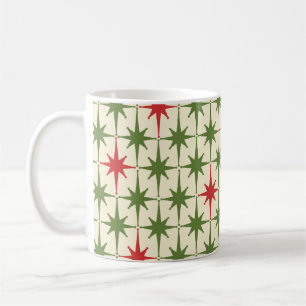 Caneca De Café Estrelas de Natais vintages Retrotraidores Moderno